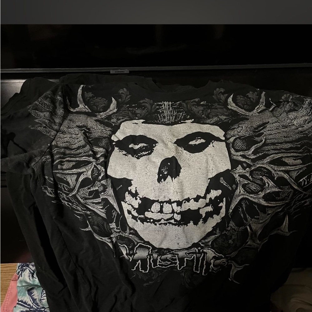 Black Graphic Skull T-Shirt